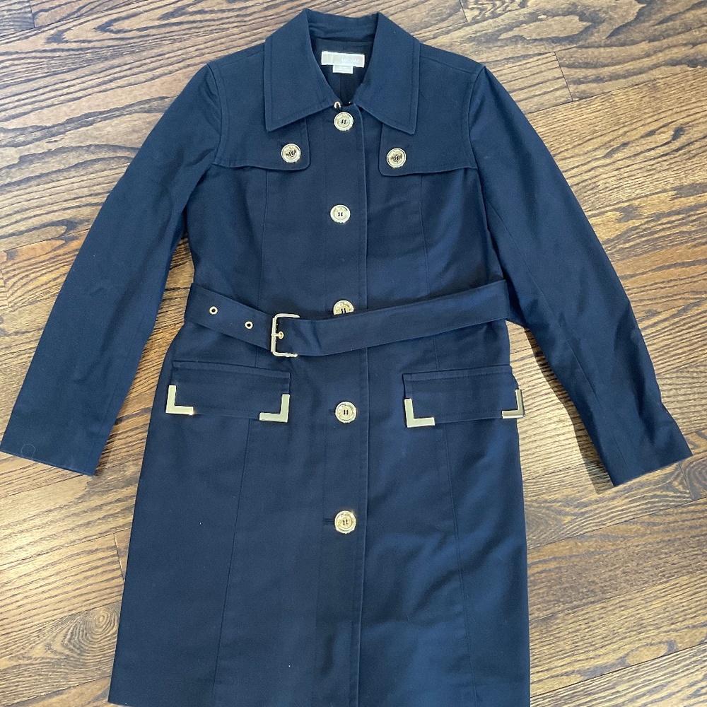 Black Michael Kors Trench Coat